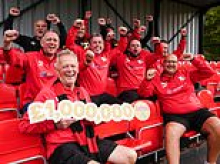 Football club scores £1million lottery win after playing same numbers for 30 years