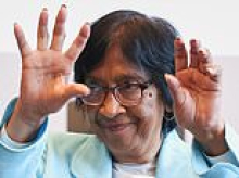 Trump administration announces sweeping sanctions on ICC only hours after former judge Navi Pillay taunts US President after winning Nobel Peace Prize