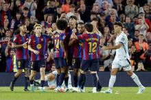 Barcelona za osmo zmago ugnala Getafe; Real se je mučil proti Villarrealu