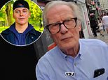 Bill Nighy falls victim to Meta's 'pervert glasses' as he is secretly filmed by YouTube prankster outside cafe