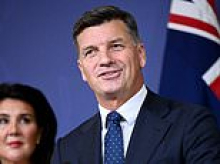 Angus Taylor's office denies wiping reference to future Coalition 'bust-ups' from official transcript