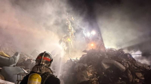 FOTO Usred noći buknuo požar na Rabu! Gorjele tone otpada