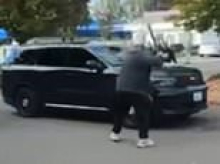 Screaming ICE protesters in Democrat city smash vehicle with bats in wild brawl with agents