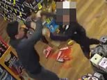 Confronting CCTV emerges of teens allegedly stealing alcohol during terrifying bottle shop rampage - as a teen, 13, is arrested