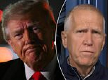GOP senator Thom Tillis predicts Trump will draw the short straw as he cozies up to Putin and puts American lives 'at risk'