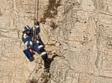 Four young boys are rescued after becoming trapped in a cave on a North Yorkshire cliff face