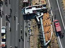 Eleven people are killed and 27 hurt after tourist bus and lorry crash in Turkey
