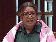 Liberal senator's scathing dig at Mehreen Faruqi as Green takes extraordinary step of Albo for 'taking selfies' wth Trump because he is 'participant in genocide'
