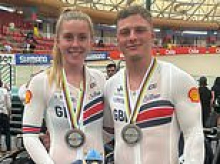 Britain's new golden couple rocked by his World Championships expulsion: How world's fastest female cyclist kept boyfriend's defection secret - but now he's flying home in 'misconduct' storm over his behaviour