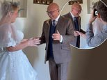 Proud father of the bride Gregg Wallace shares sweet moment he first saw daughter Libby in her wedding dress as she ties the knot with partner