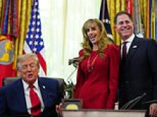 Eric Trump condemns trolls for mocking appearance of billionaire Dell tycoon's wife during White House visit
