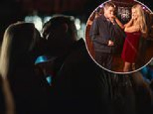 Emily Atack and Mathew Horne share a passionate kiss in star-studded Debenhams Christmas advert with appearances from Kym Marsh and Gabrielle