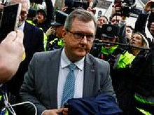 Former DUP leader Jeffrey Donaldson is jailed for 15 years for child sex abuse offences covered up by his wife for two decades