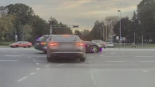 SULUDO I OPASNO BMW-om u Zagrebu projurio kroz 'debelo crveno' i skoro izazvao sudar