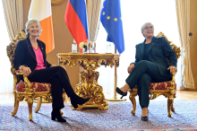 Slovenska in irska predsednica poudarili zavezanost multilateralizmu in mednarodnemu pravu
