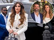 Jobless, alone and nowhere to go: Kimberly Guilfoyle faces humiliating skulk back to ex Don Jr's doorstep... and a major downgrade after Greek banishment