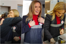 Ministarka Stamenkovski od rane zore u akciji: Stigla u Pančevo, spremala limunadu za mališane u Domu, pa krenula sa sve keceljom (VIDEO)