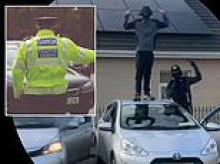 Teen joyriders film themselves speeding wrong way down busy motorway, then put it on TikTok - what they can be heard saying as they put innocent lives at risk will make all decent citizens' blood BOIL