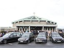 Thousands of mourners come together for funeral of innocent family who were killed in 'act of evil' arson attack