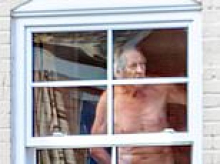 Flasher neighbour, 73, who performed sex acts in front of widow and fondled bras on her washing line for more than 10 years amid perverted campaign avoids prison