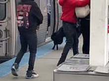 Dystopian video shows goons attacking police dog on Chicago subway's notorious Red Line