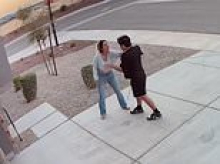 Frightening moment no-nonsense mom fights off intruder who barged into home and grabbed her neck after asking to use the restroom
