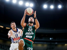 Cedevita Olimpija se je znova že v prvem polčasu znašla v škripcih #vŽivo