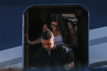 Flavio Bolsonaro z družino pristal v Miamiju